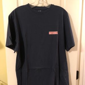 Navy vineyard vines men’s shirt sleeve shirt